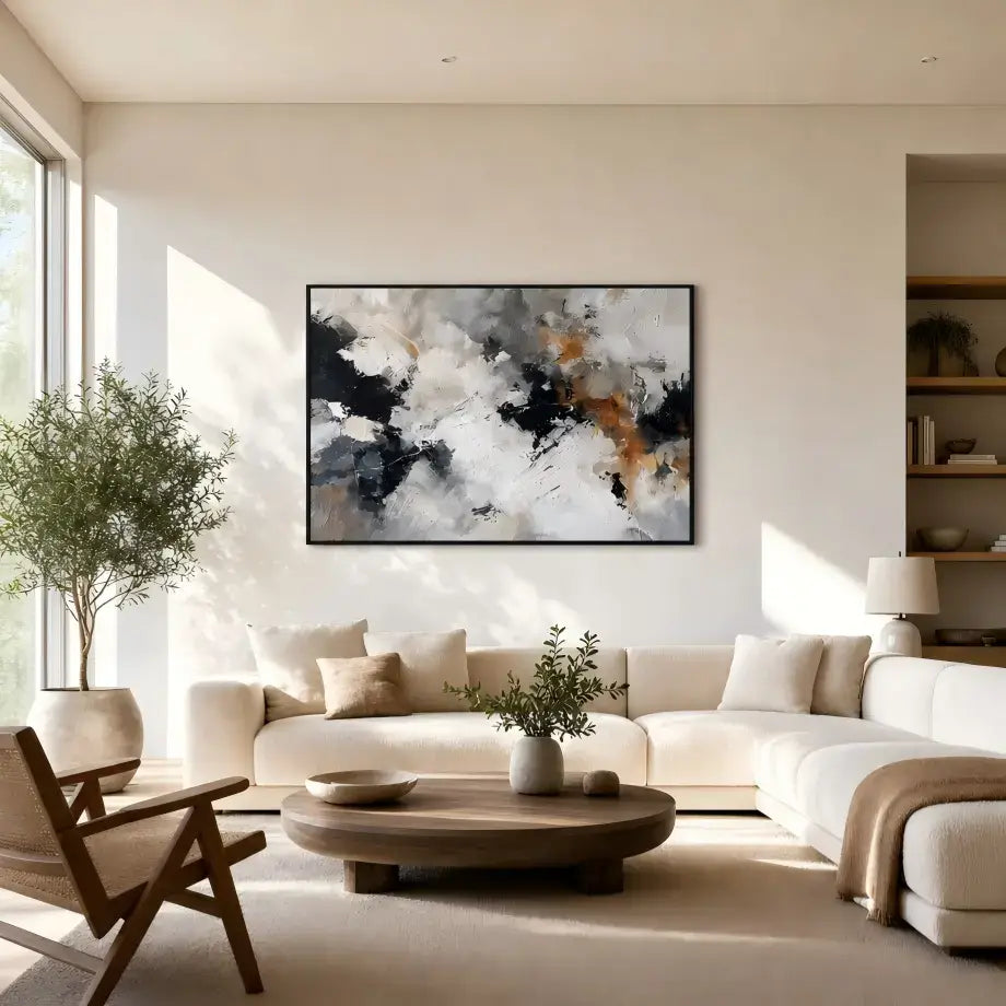 Tempest Embers Abstract Wall Art