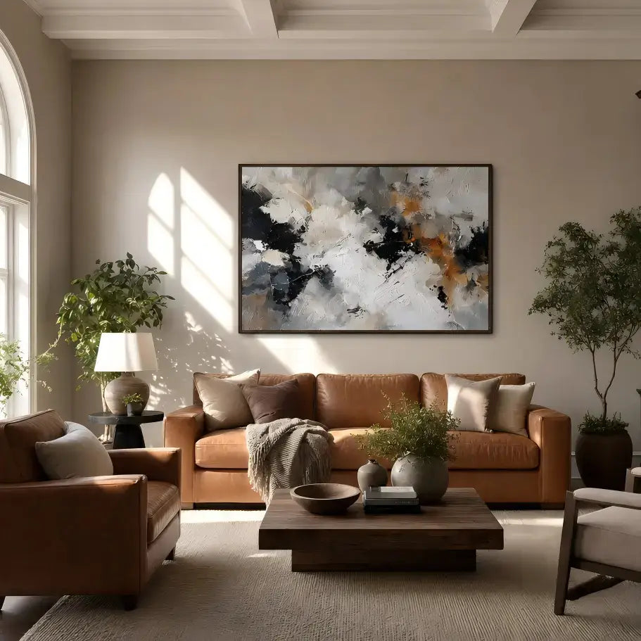 Tempest Embers Abstract Wall Art