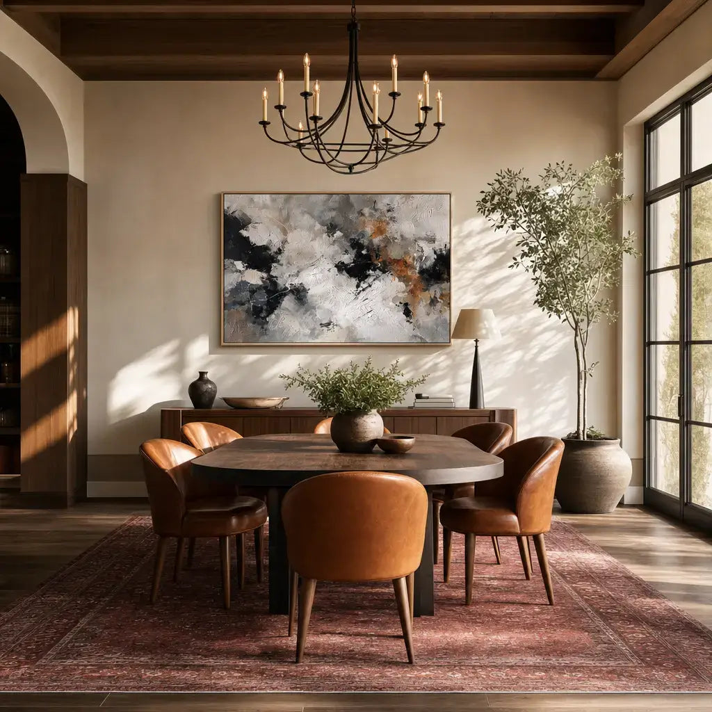 Tempest Embers Abstract Wall Art