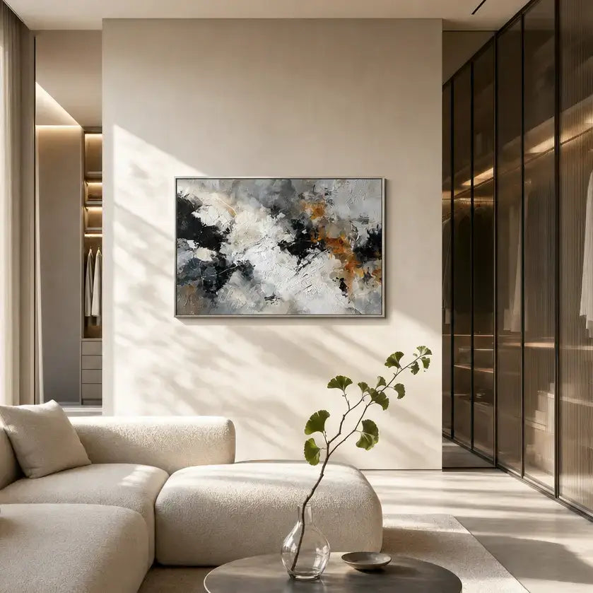 Tempest Embers Abstract Wall Art