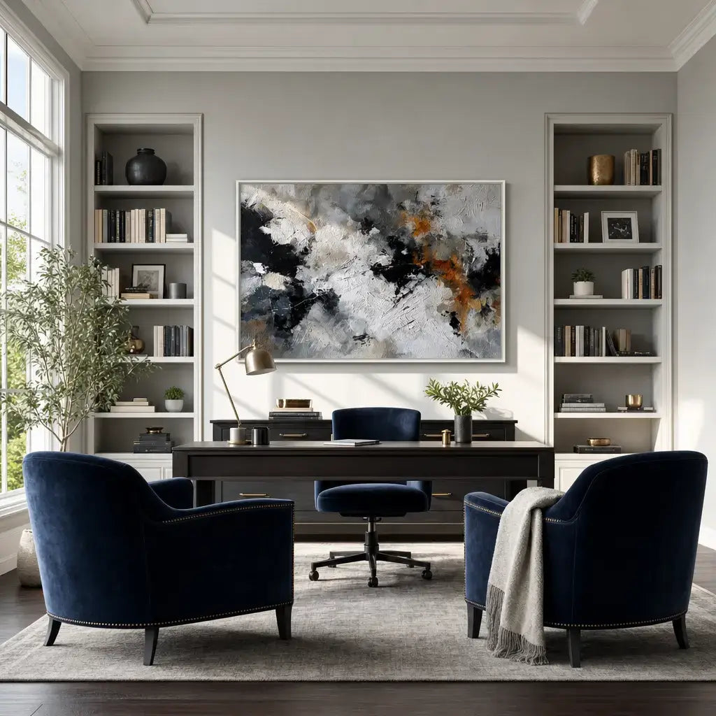 Tempest Embers Abstract Wall Art