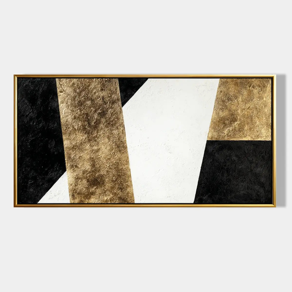Black and Gold Abstract Art #CXH058