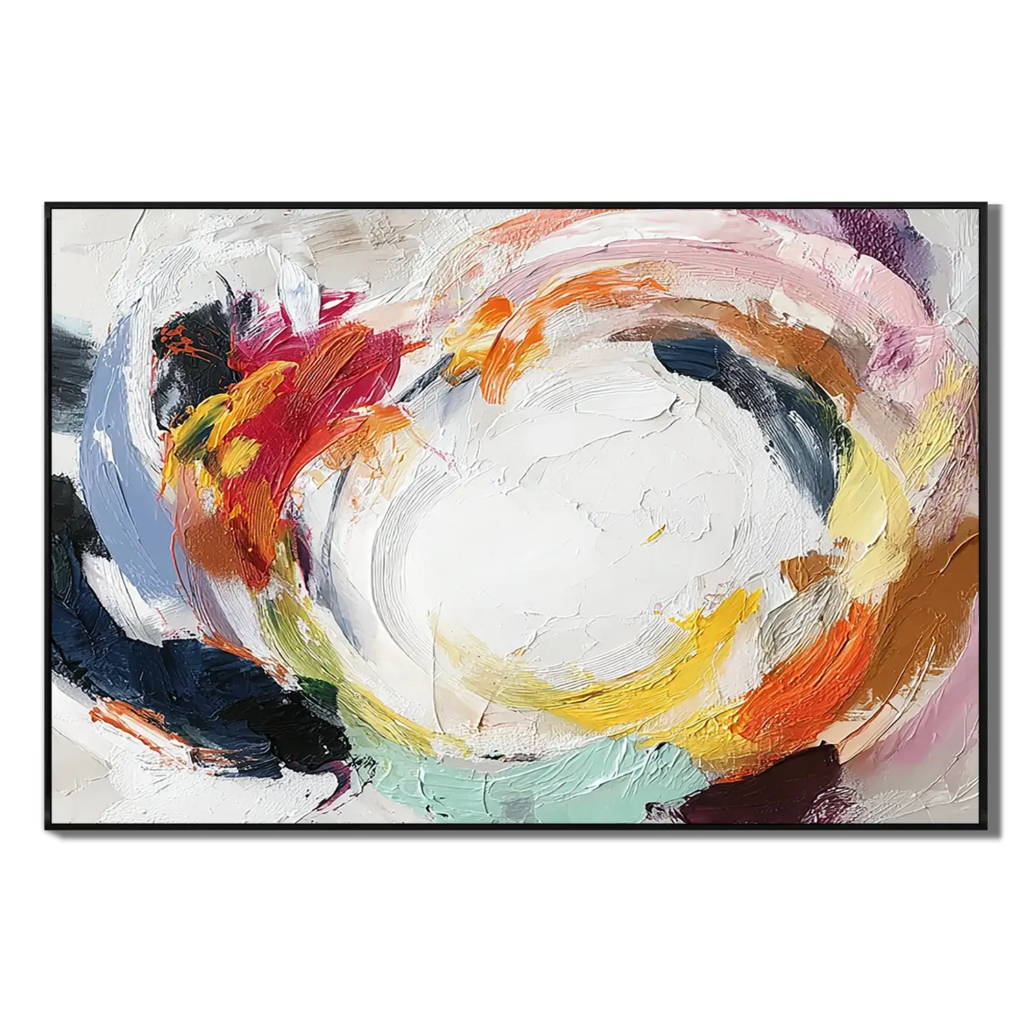 Chromatic Gyre Abstract Wall Art