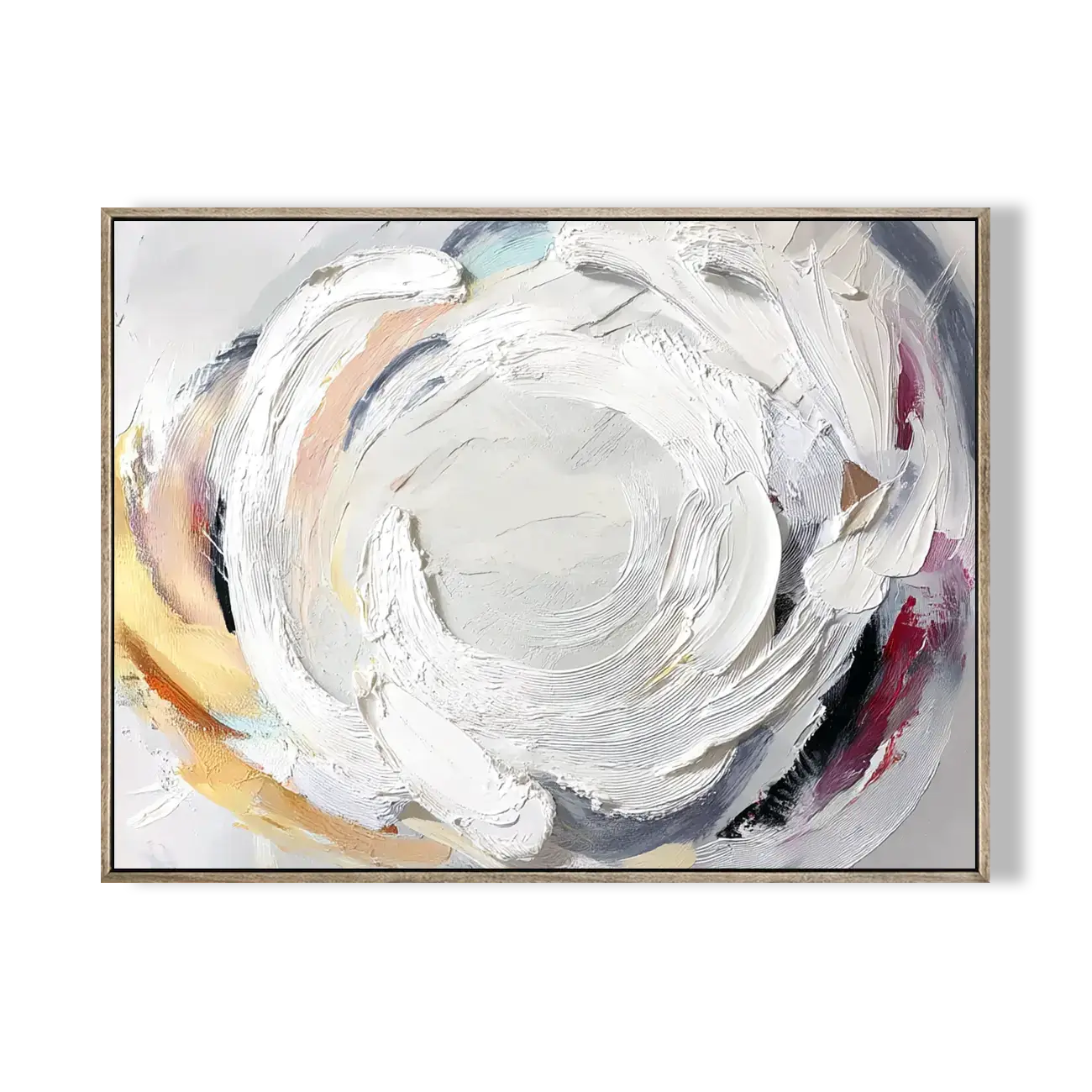 Impasto White Texture Art #CXH072