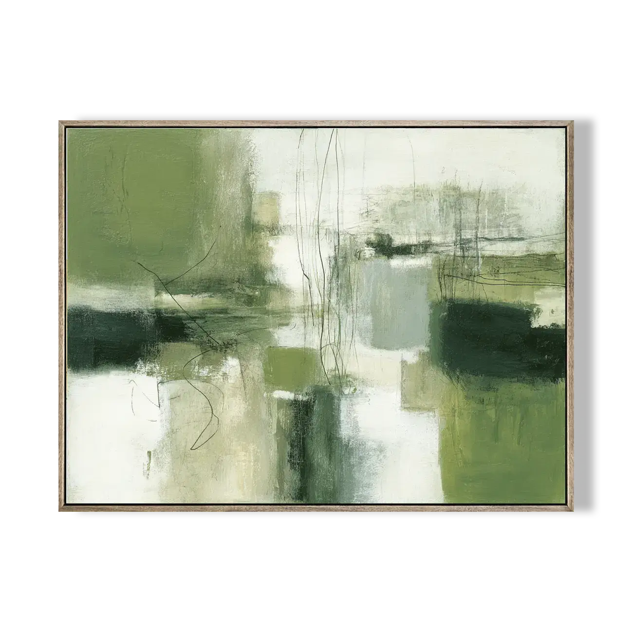 Gold Leaf Abstract Petal Art #CXH075