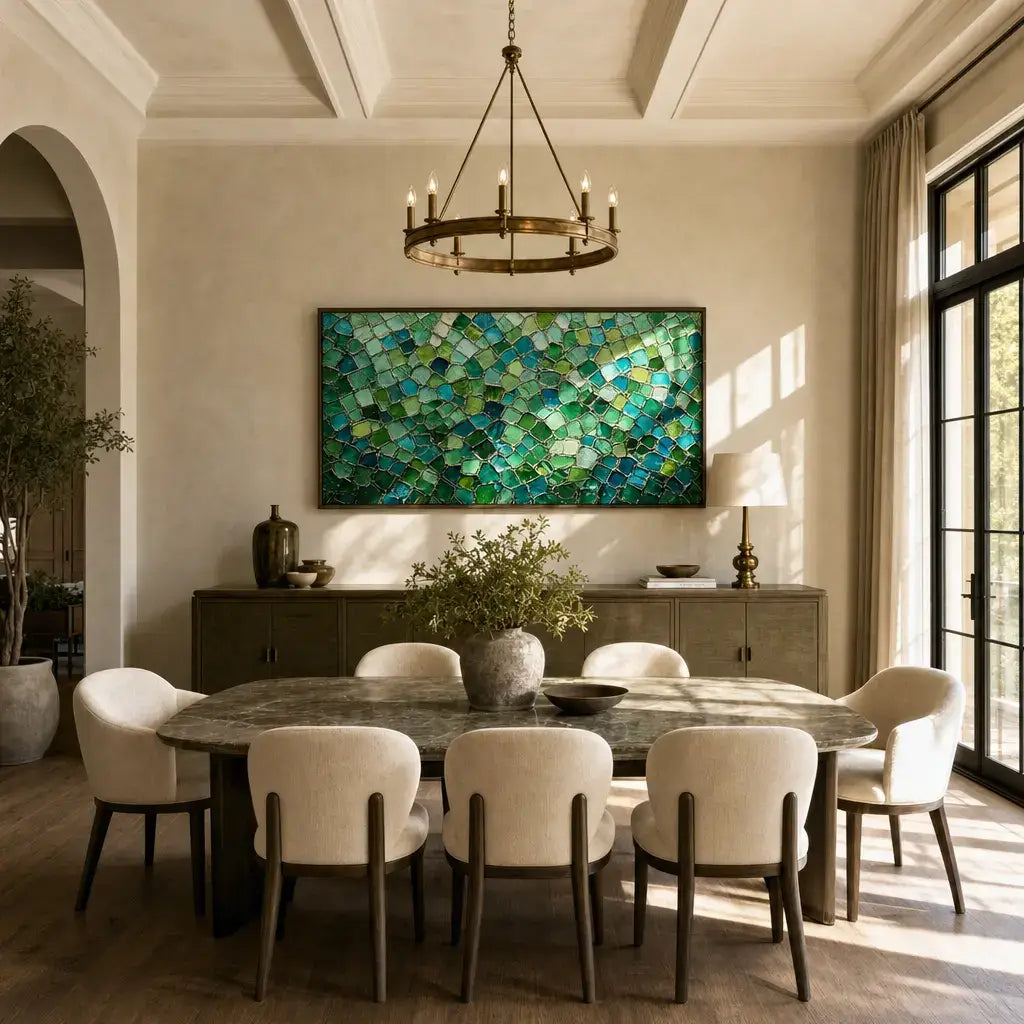 Verdant Gemstone Mosaic