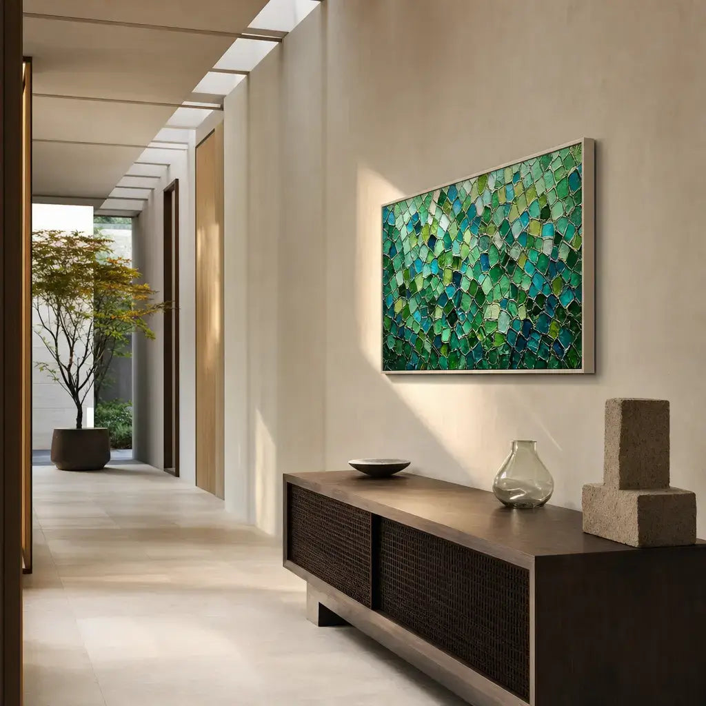 Verdant Gemstone Mosaic