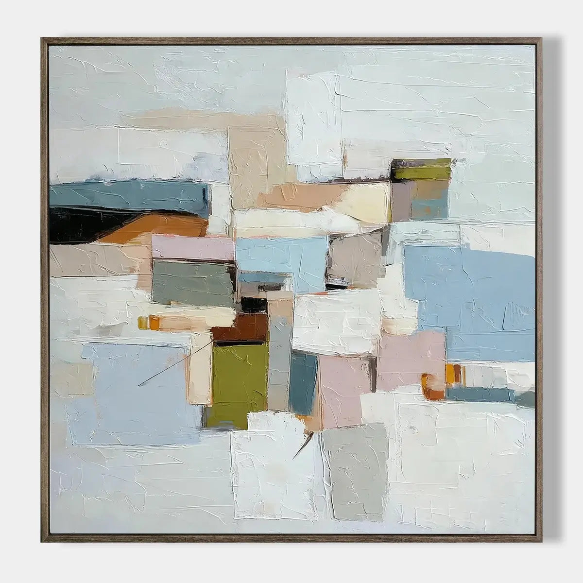 Modern Abstract Textured Oil Painting on Canvas #CXS006