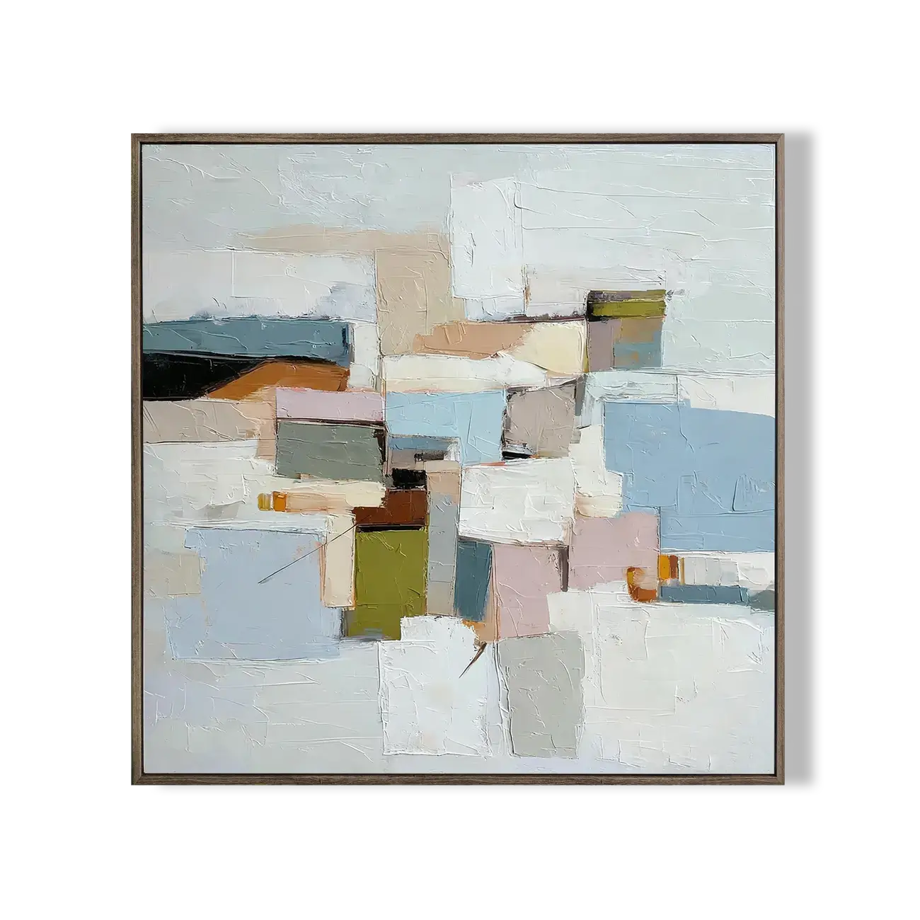 Modern Abstract Textured Oil Painting on Canvas #CXS006