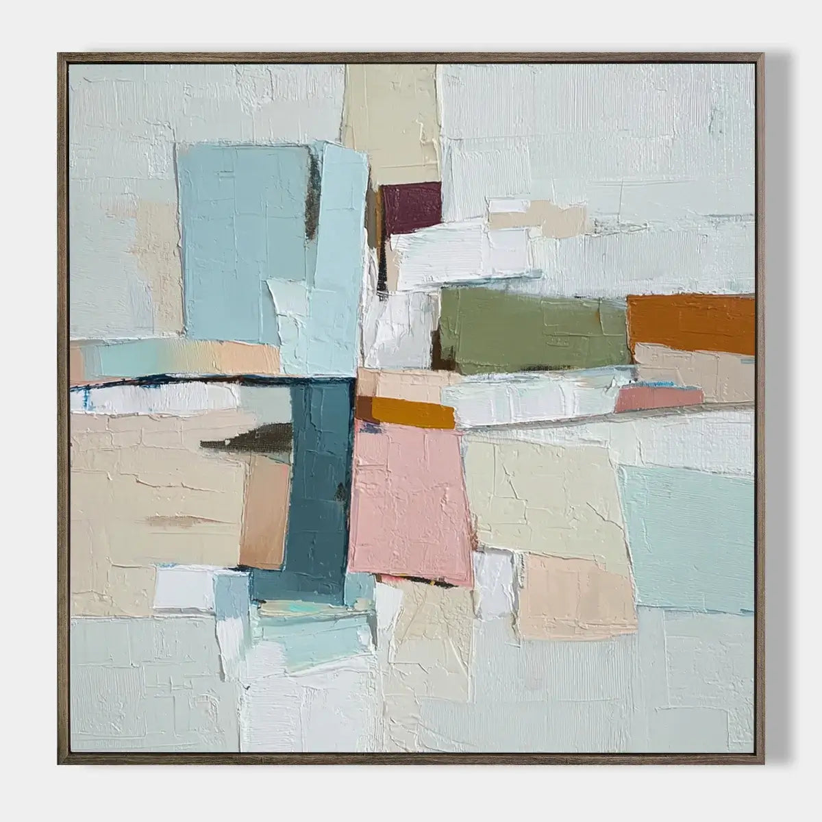 Modern Abstract Textured Oil Painting on Canvas #CXS007