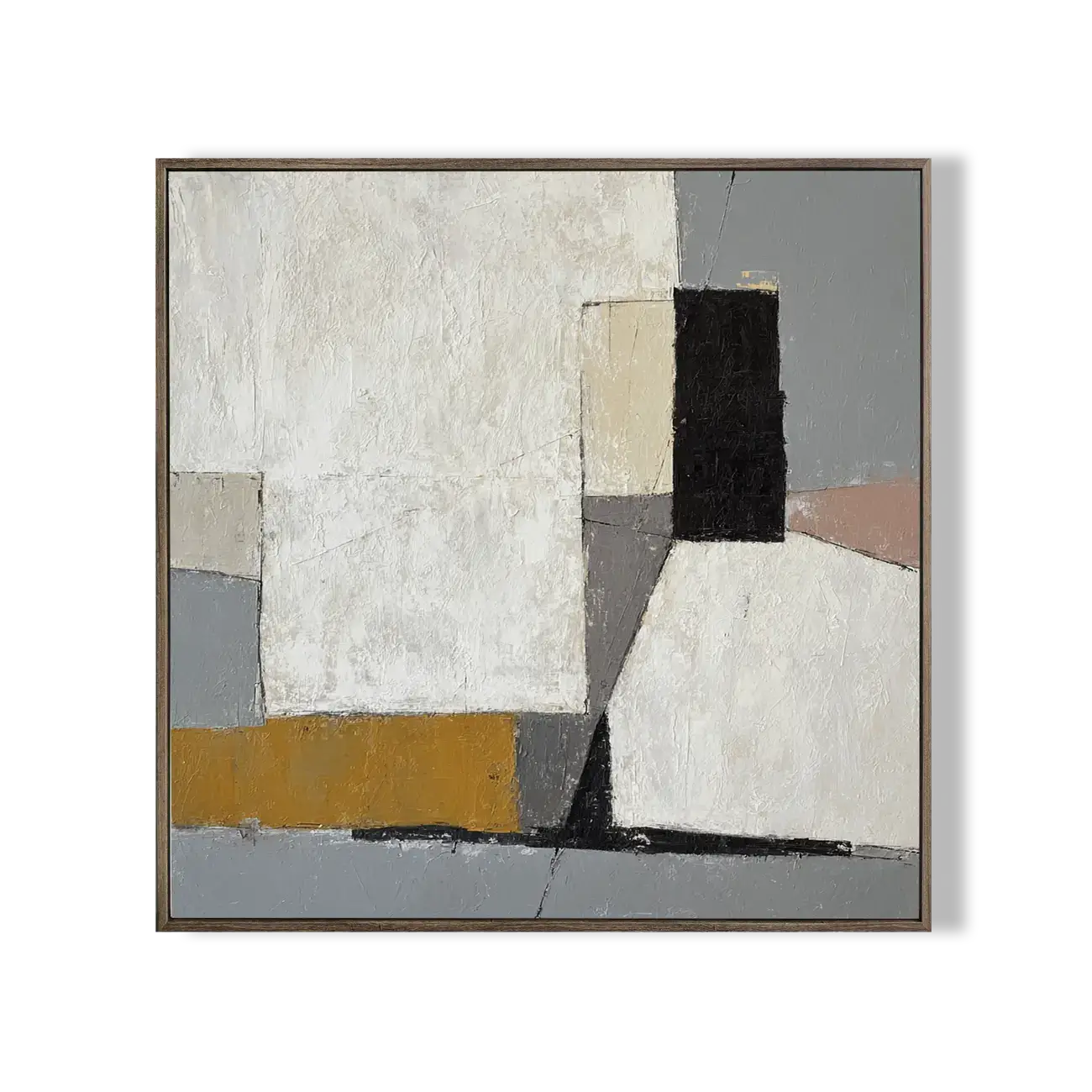 Modern Abstract Textured Oil Painting on Canvas #CXS008