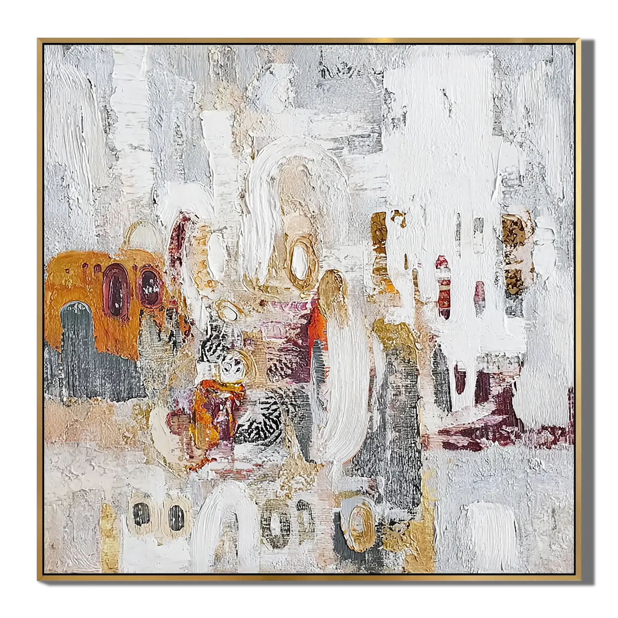 Gilded Arches Abstract Wall Art
