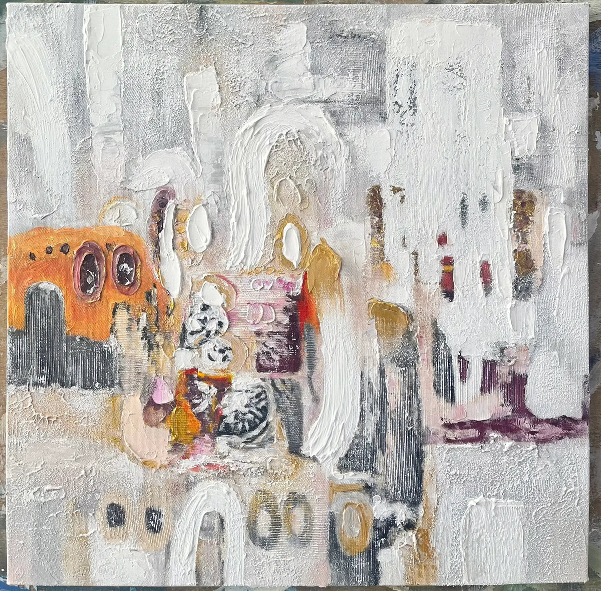 Gilded Arches Abstract Wall Art