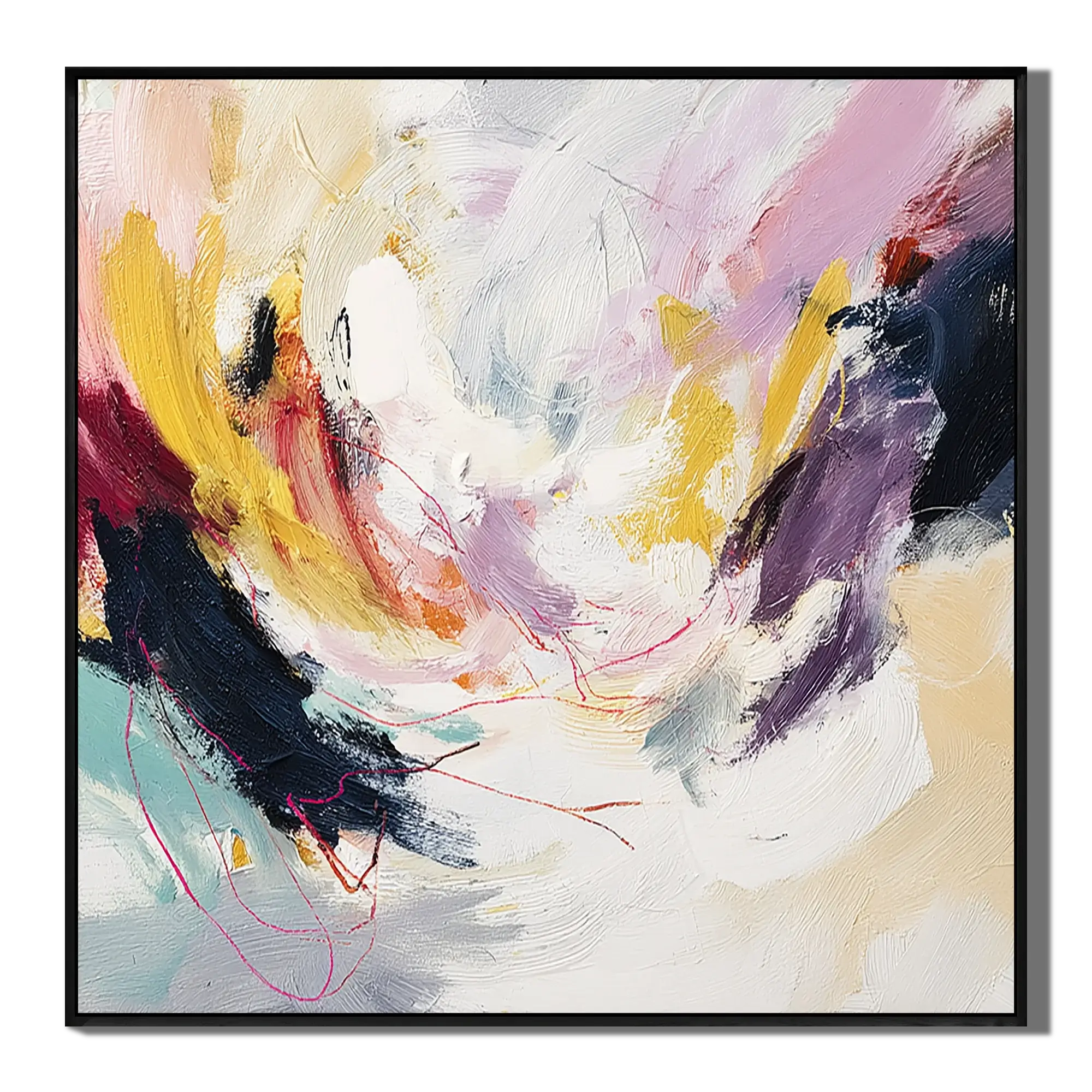 Chromatic Swirl Abstract Wall Art