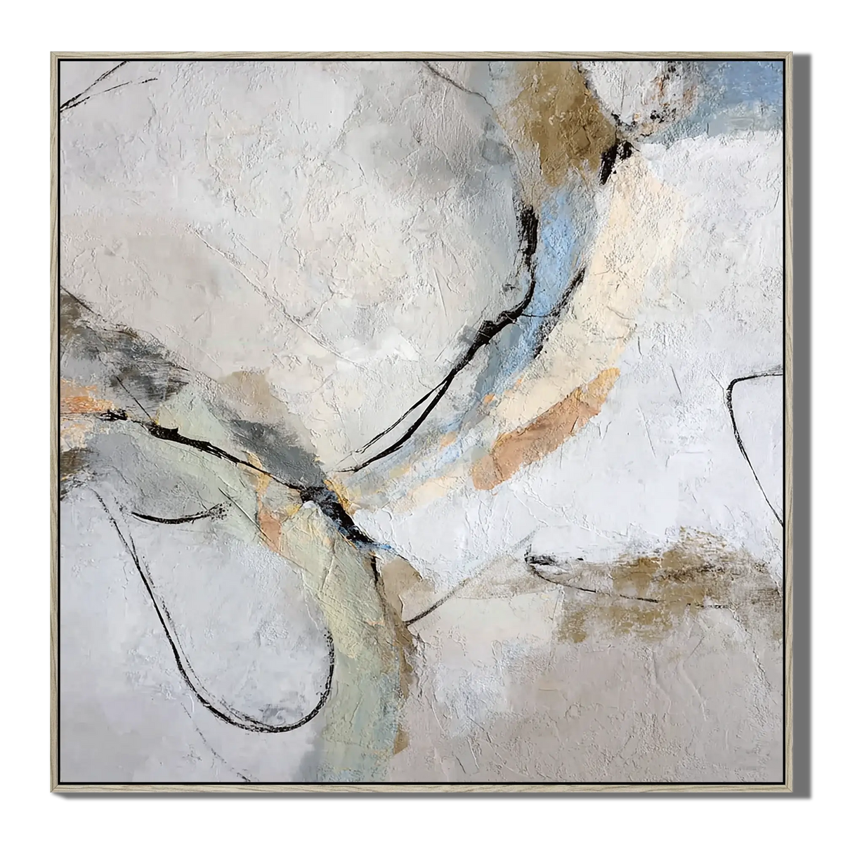 Fluid Trace Abstract Wall Art