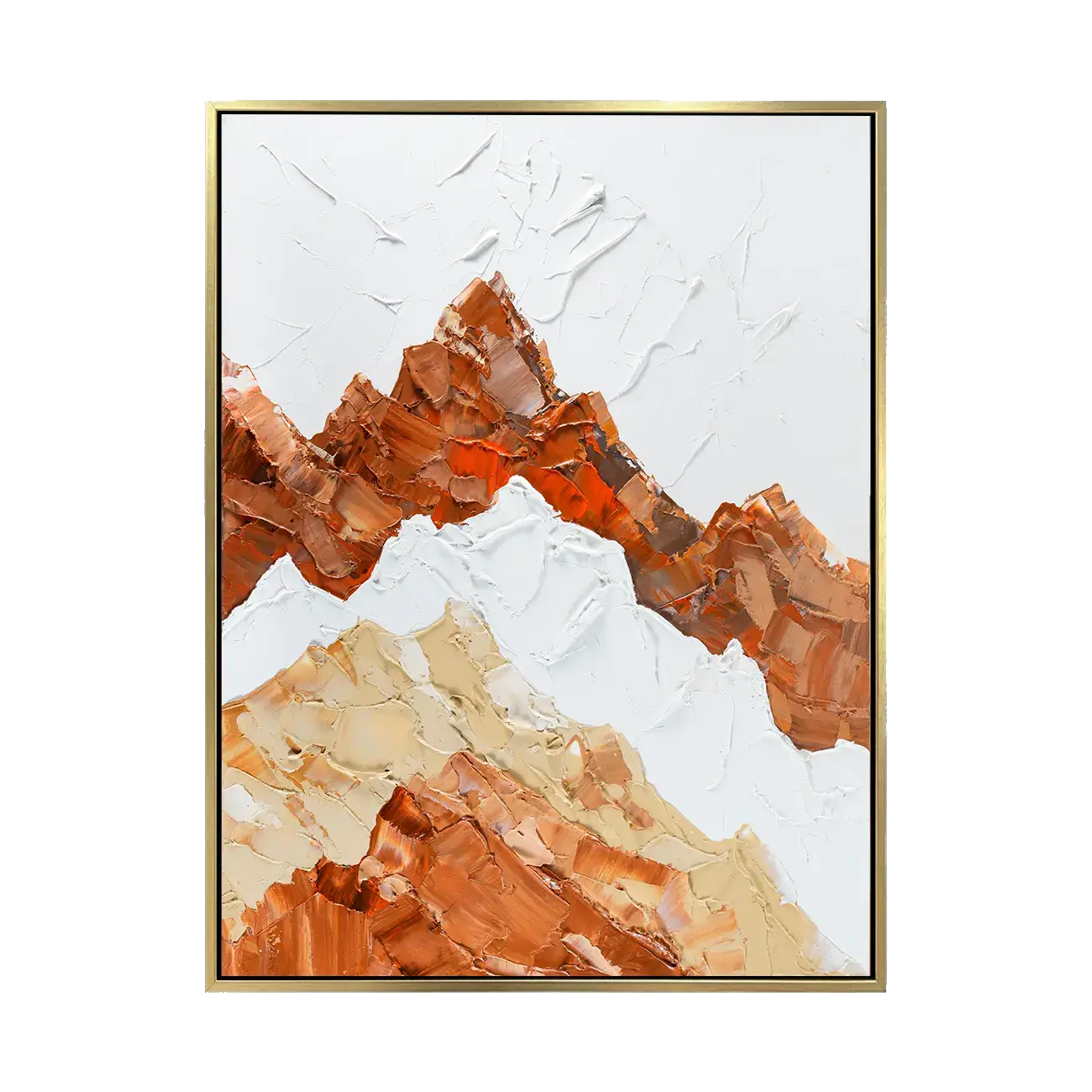 Handmade Abstract Mountain Painting #CXV007 Details