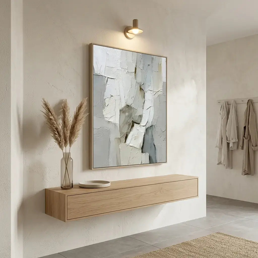 Alabaster Facets Wabi Sabi Wall Art