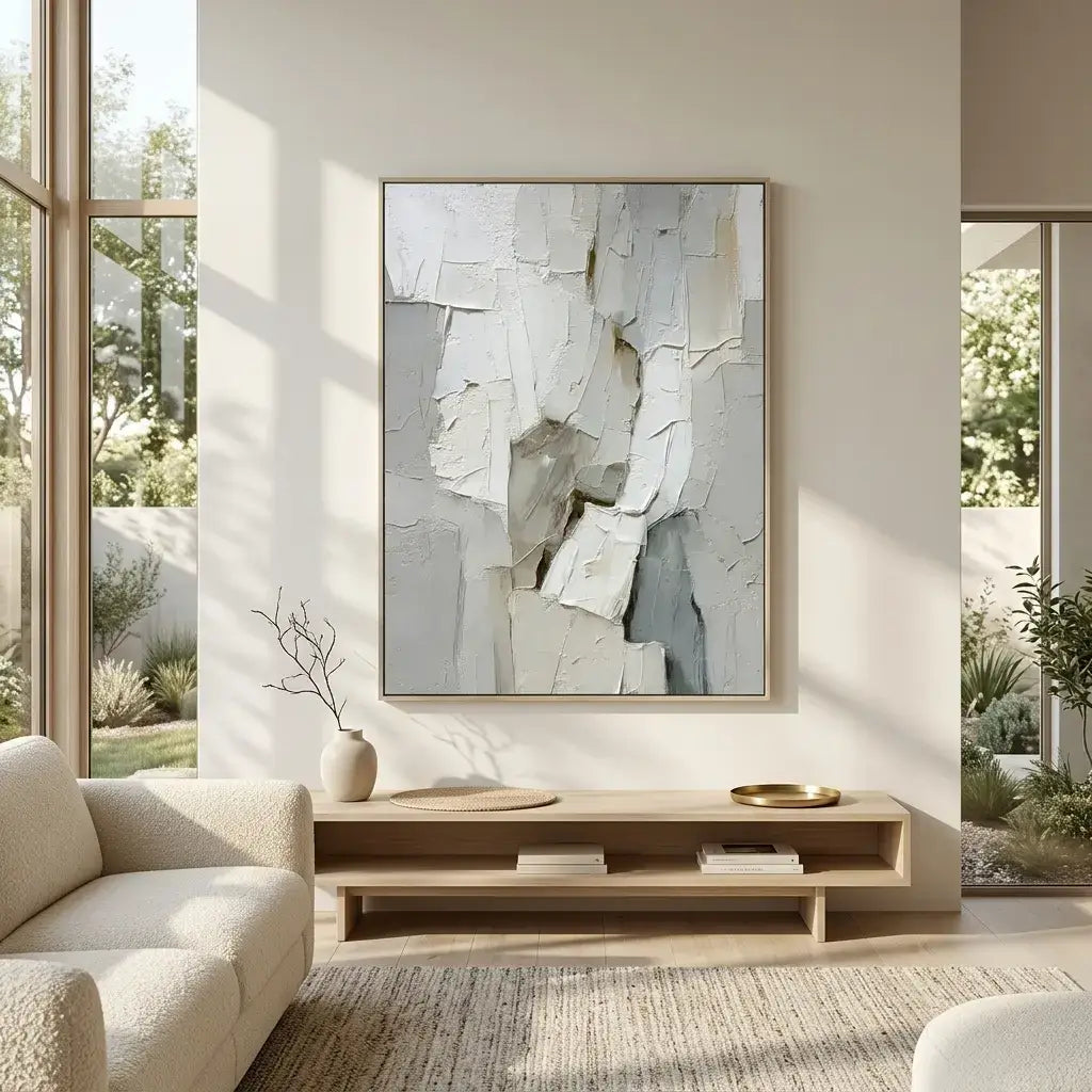 Alabaster Facets Wabi Sabi Wall Art