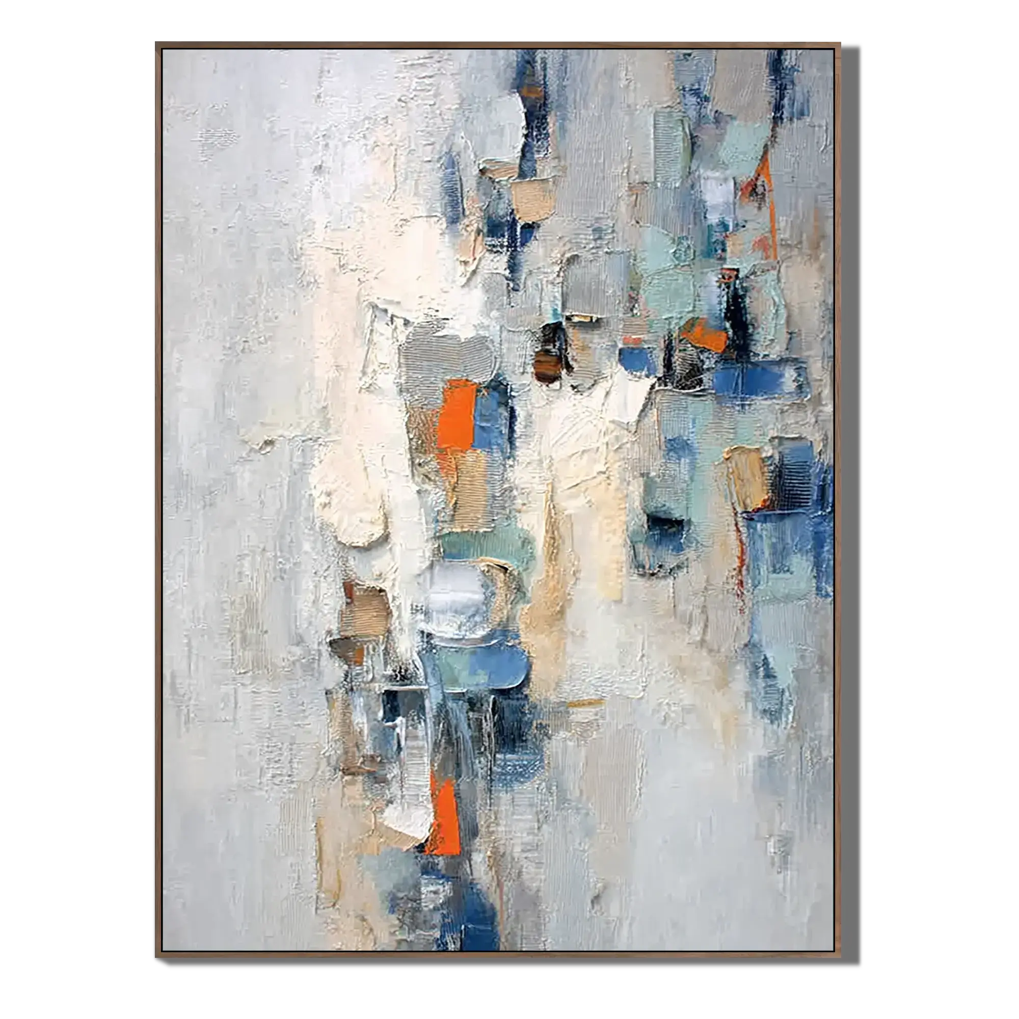 Ochre Cloudscape Abstract Wall Art