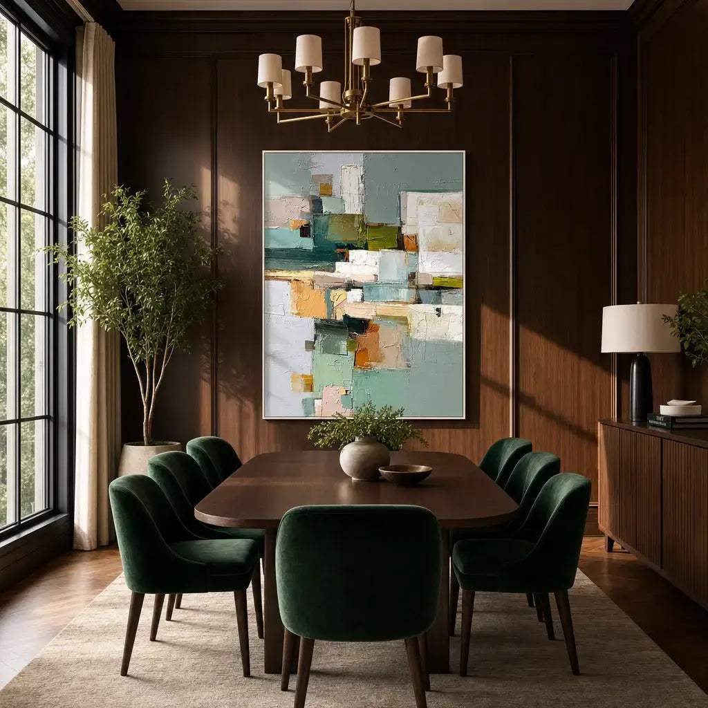 Color Block Shapes Abstract Wall Art