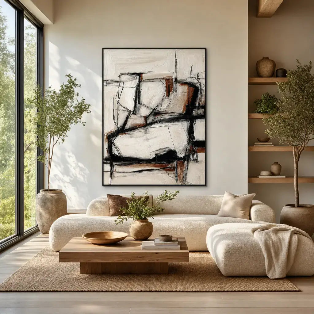 Sienna Structure Abstract Wall Art