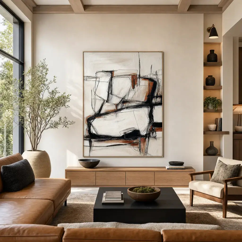 Sienna Structure Abstract Wall Art