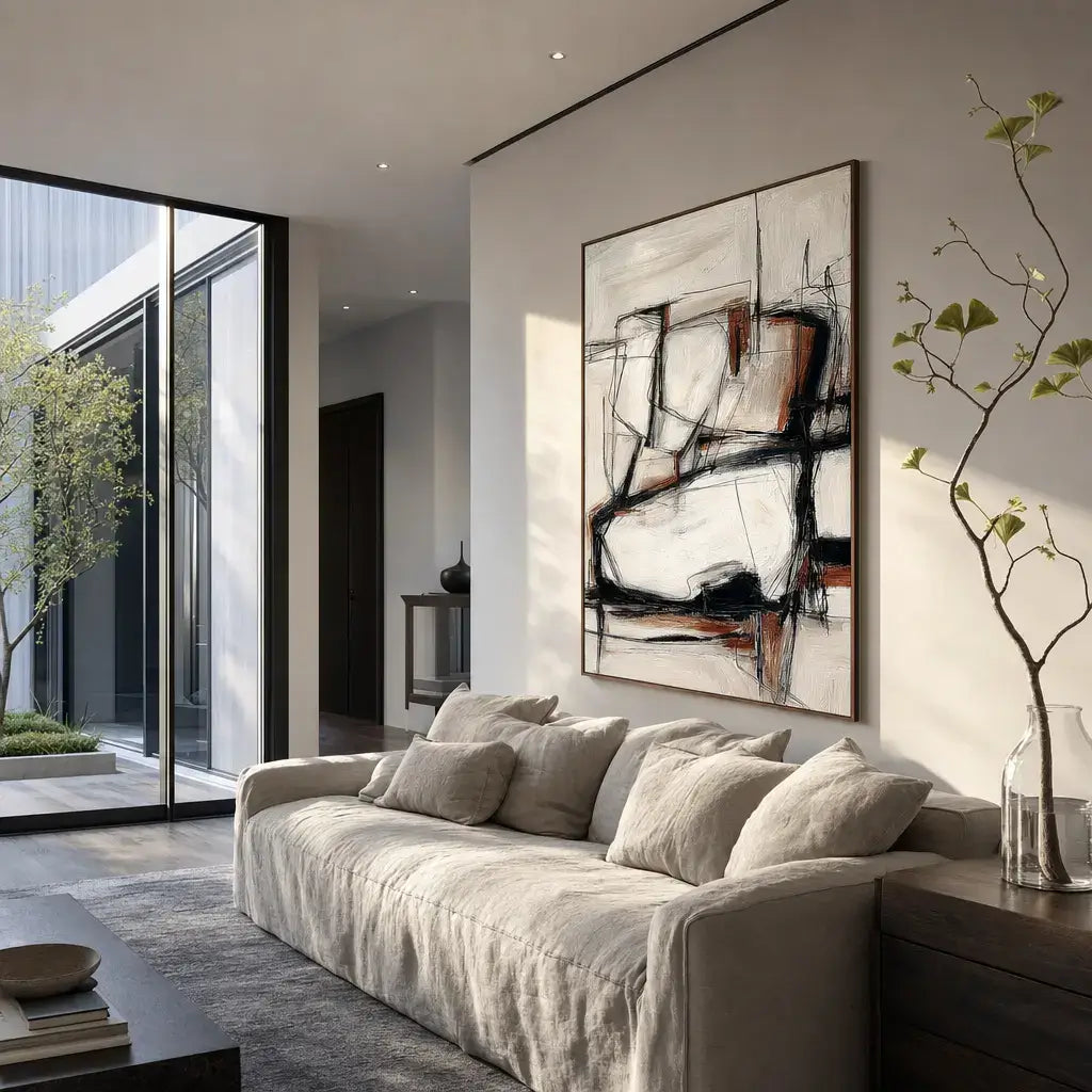 Sienna Structure Abstract Wall Art