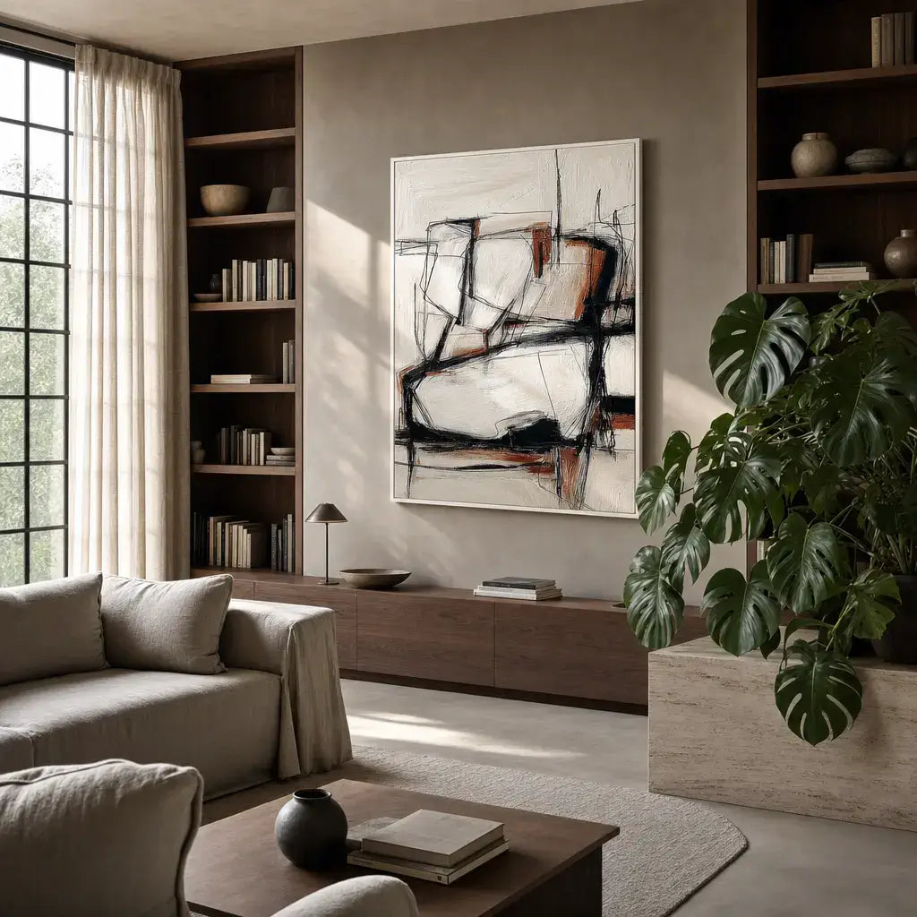 Sienna Structure Abstract Wall Art