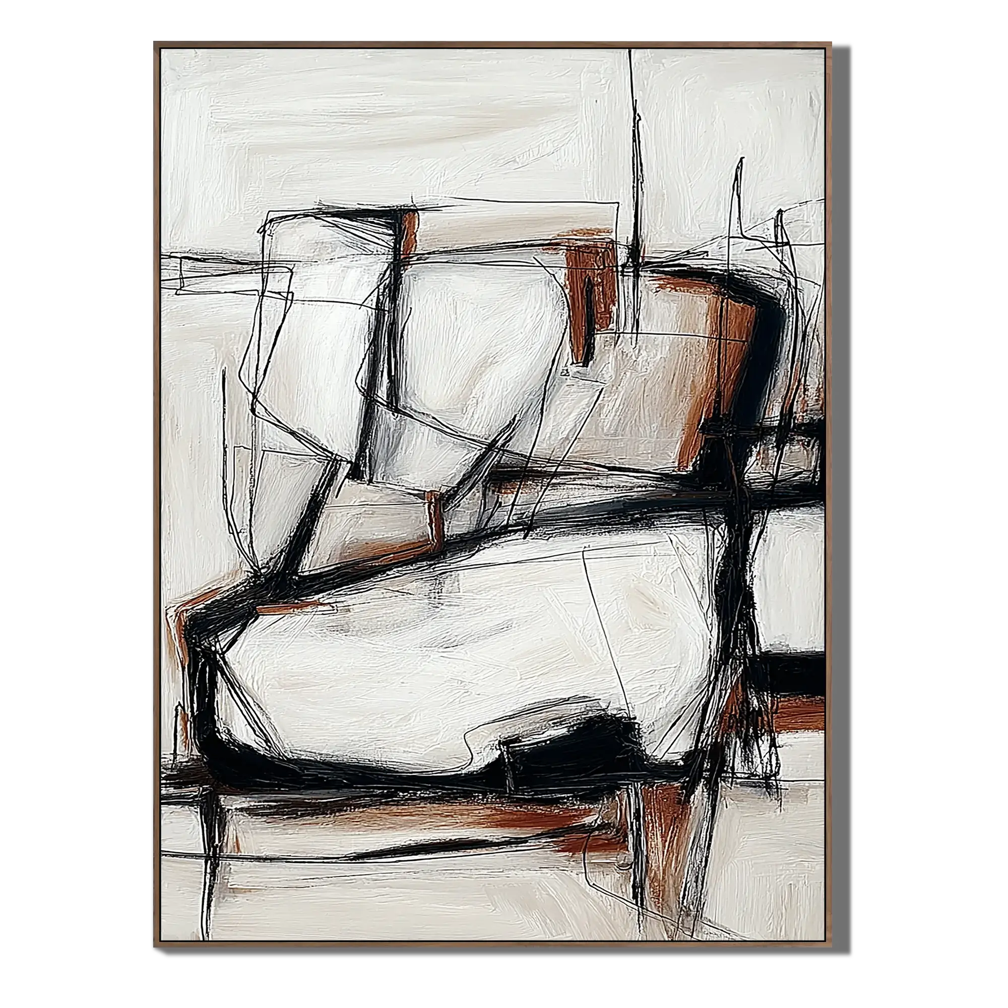 Sienna Structure Abstract Wall Art