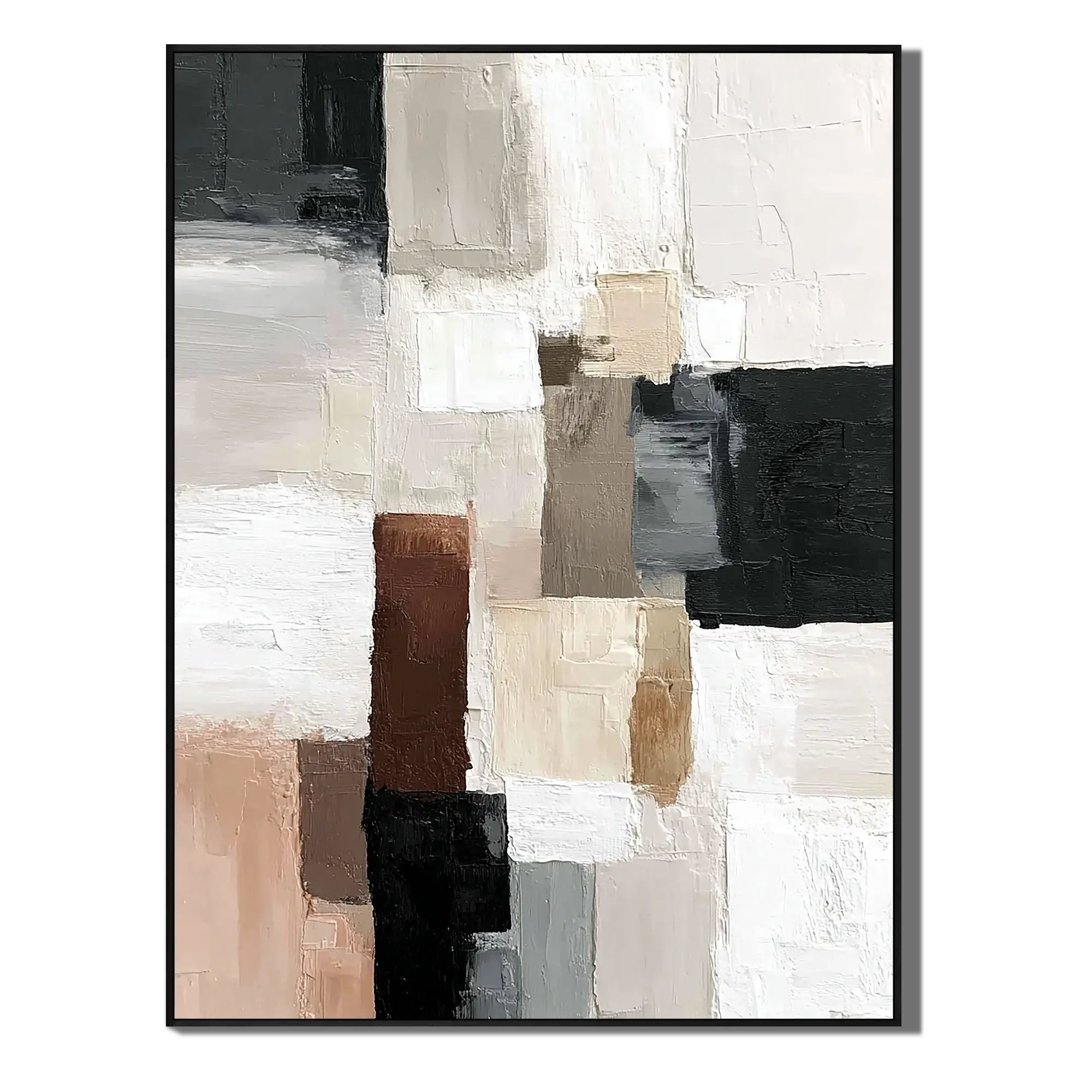Neutral Earth Tone Texture Squares