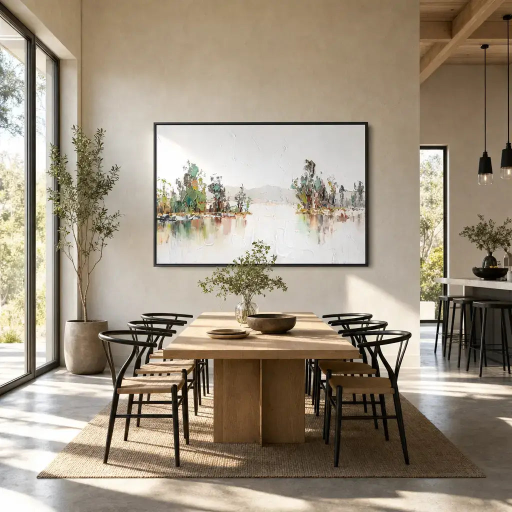 Reflected Grove Landscape Painting