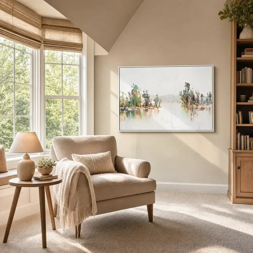Reflected Grove Landscape Painting