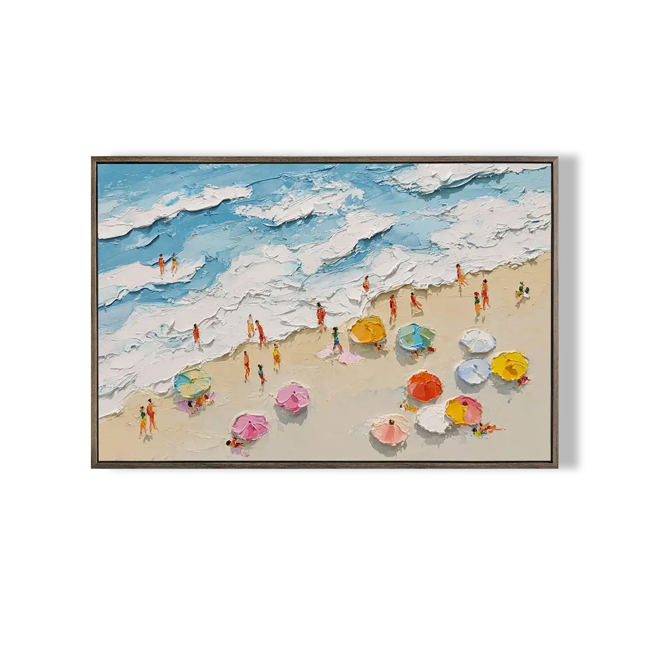 Ocean Abstract Textured Wall Art #FJH022