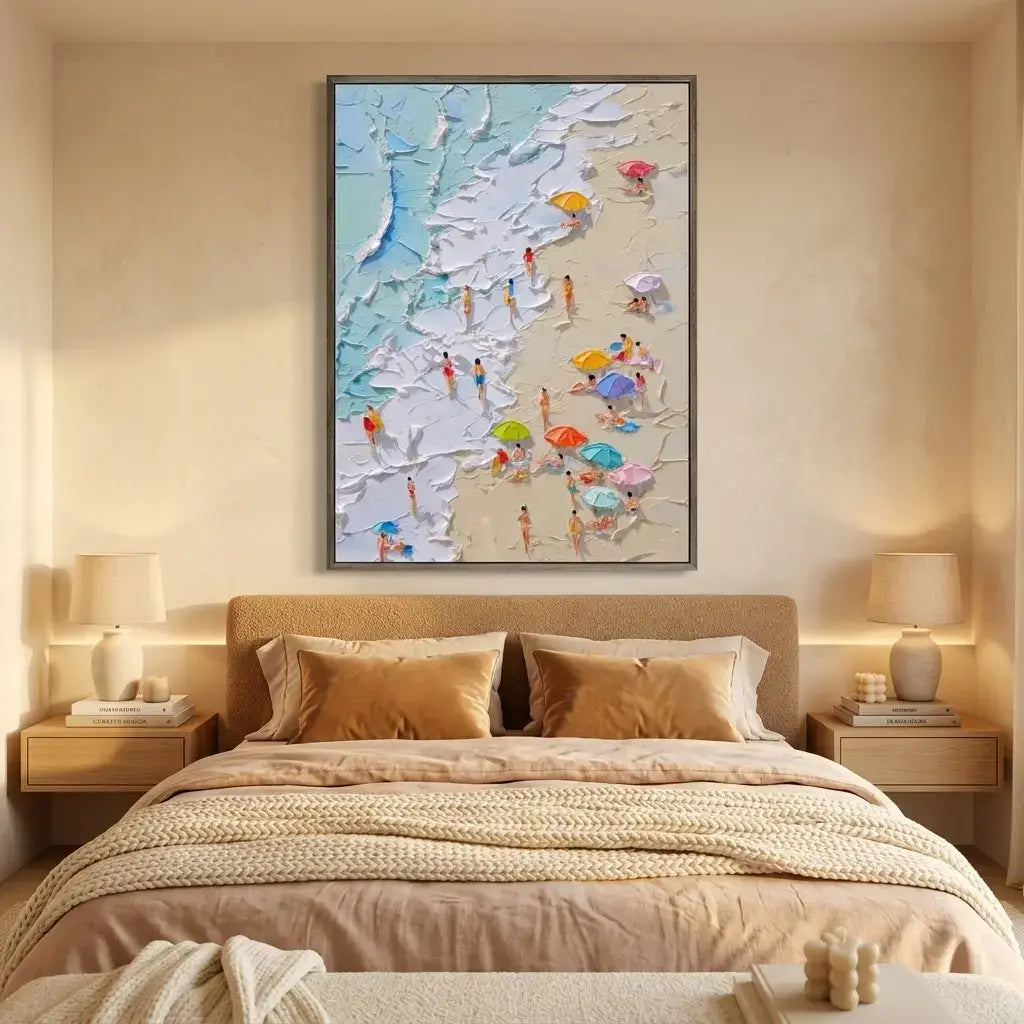 Ocean Abstract Textured Wall Art #FJV006