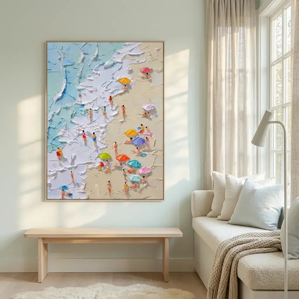 Azure Shoreline Ocean Wall Art