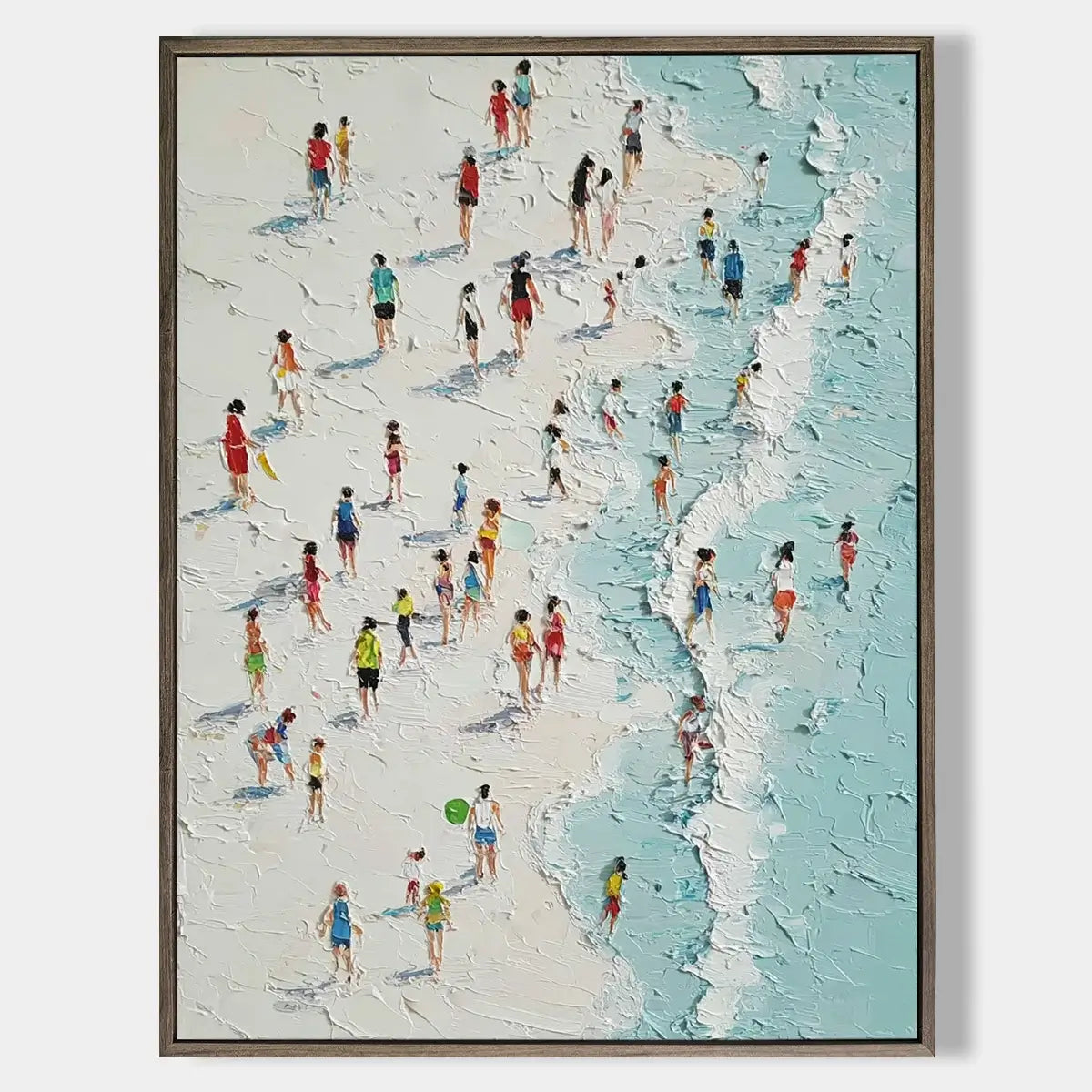 Ocean Abstract Textured Wall Art #FJV007