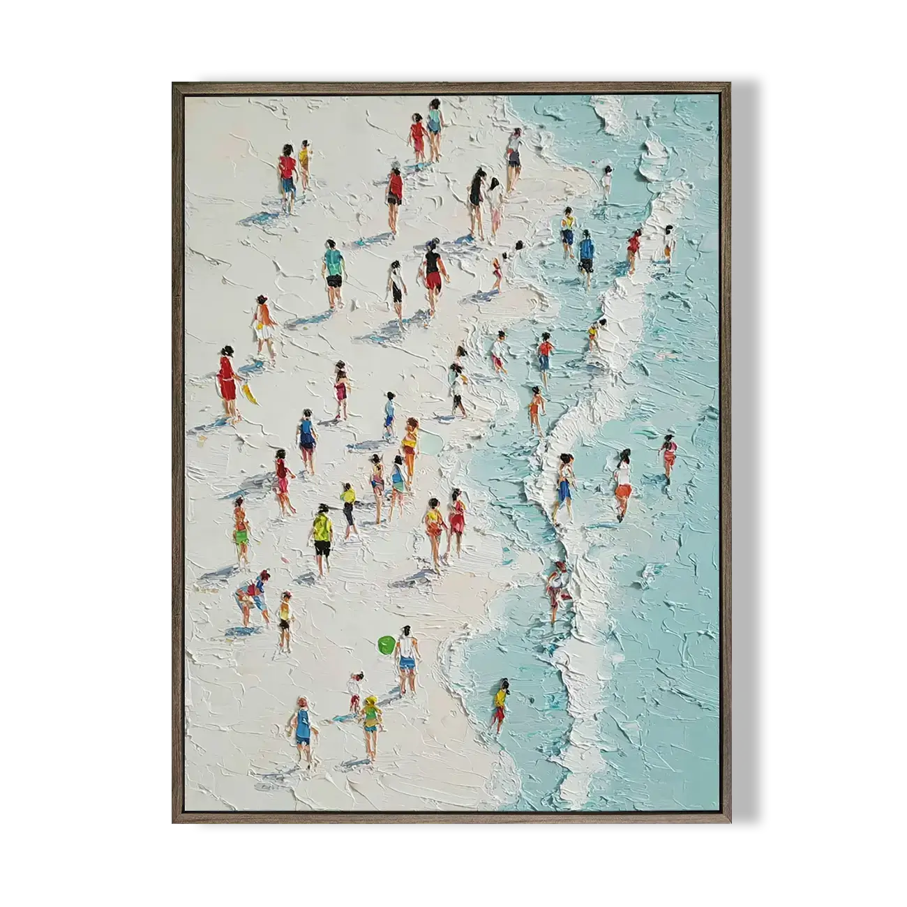 Ocean Abstract Textured Wall Art #FJV007