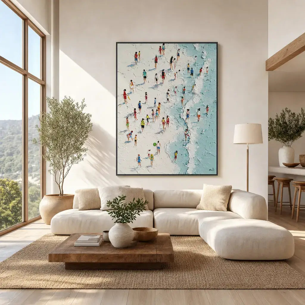 Shoreline Figures Ocean Wall Art