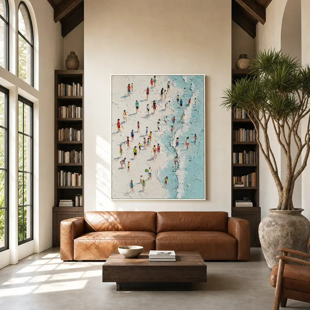Shoreline Figures Ocean Wall Art