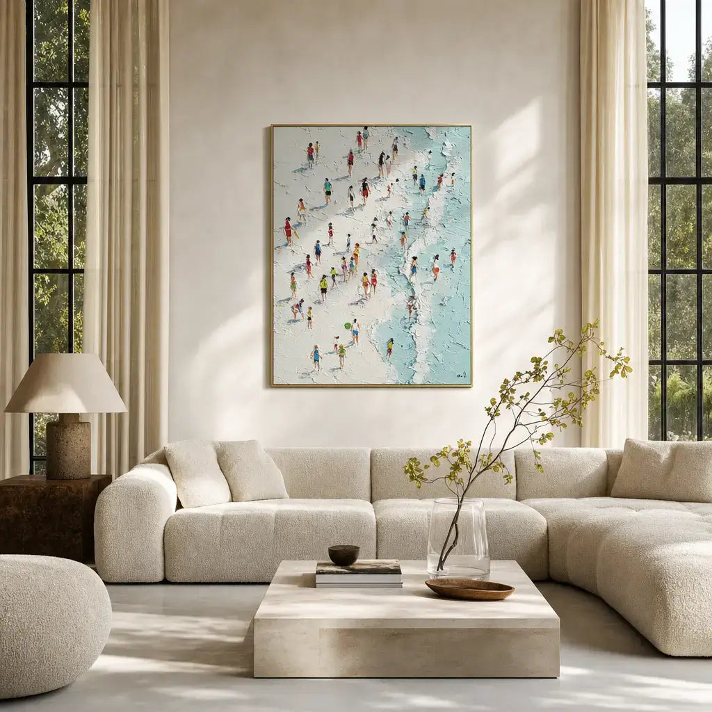 Shoreline Figures Ocean Wall Art