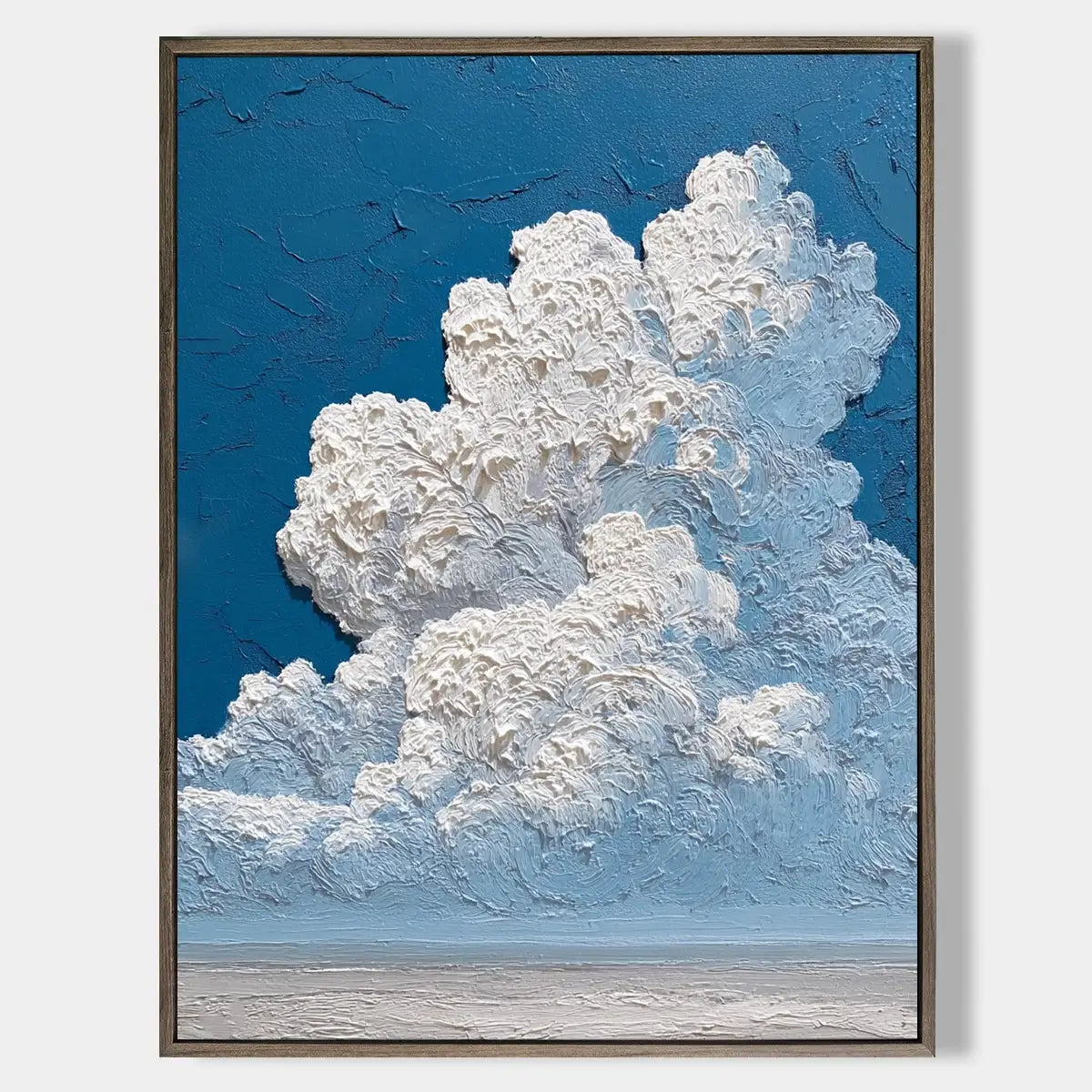 Textured Cloud Abstract Oil Painting #FJV010