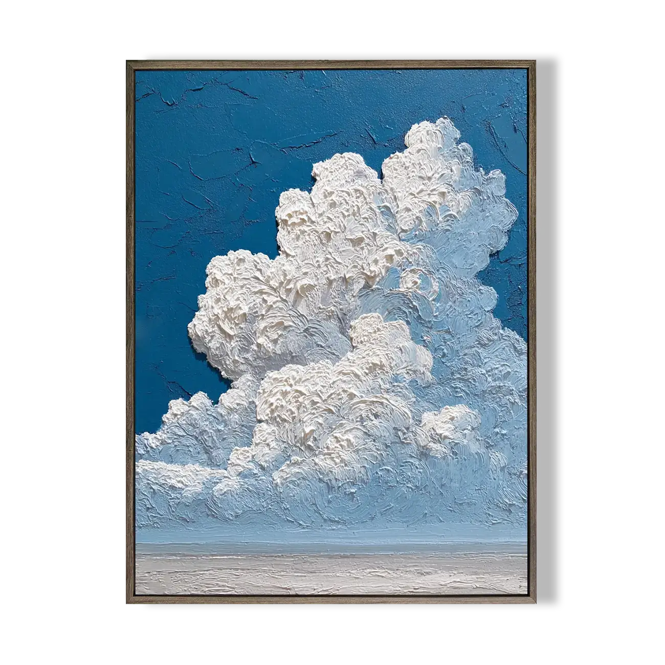 Textured Cloud Abstract Oil Painting #FJV010