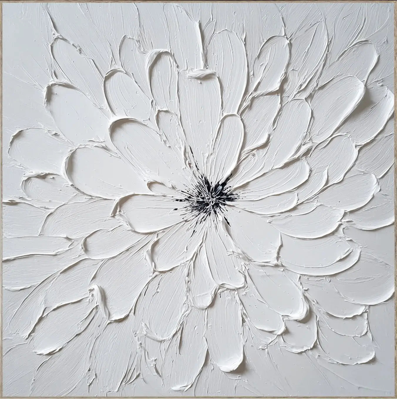 3D Textured Floral Oil Painting #HHS007