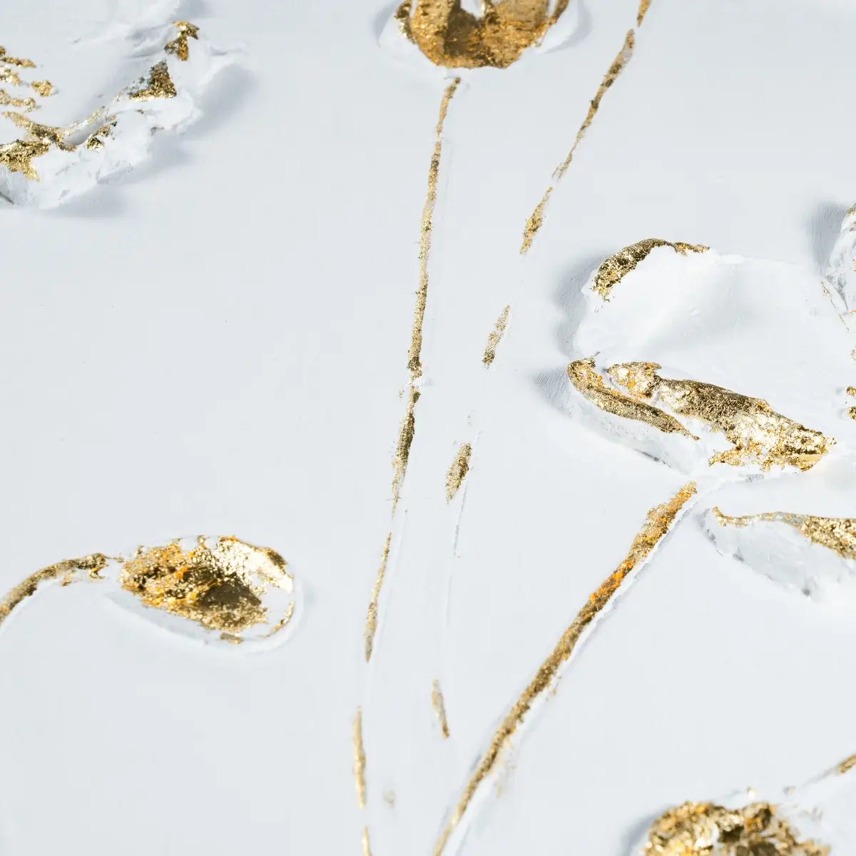 Handmade Gold Floral Wall Art HHV002