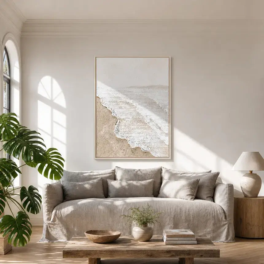 White Wash Shore Ocean Wall Art