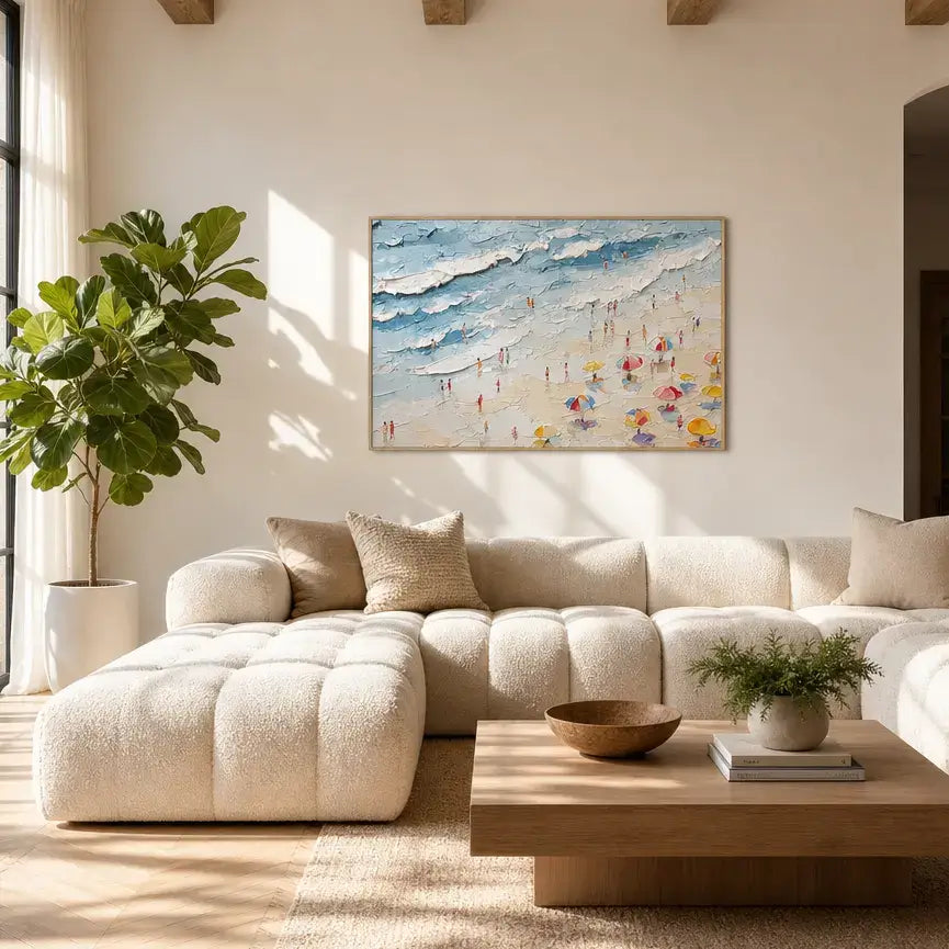 Coastal Parasols Ocean Wall Art