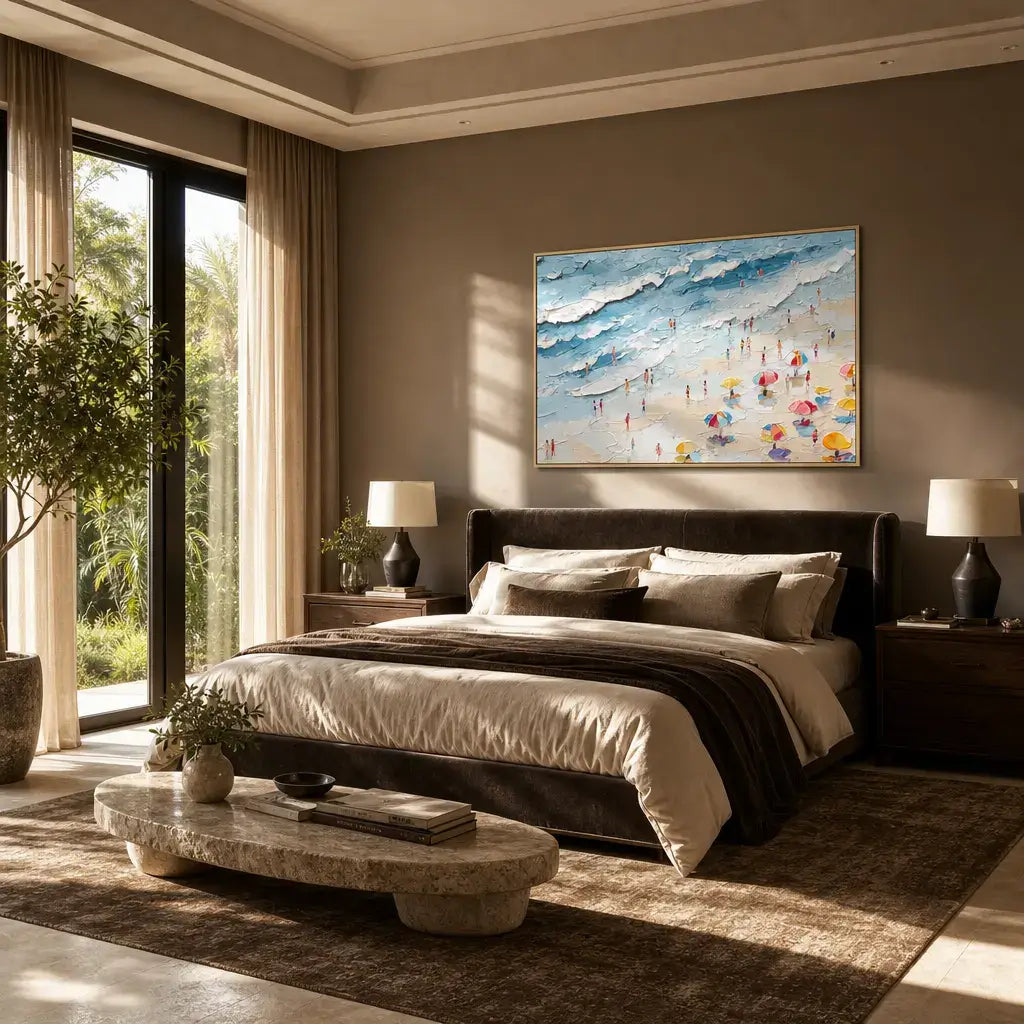 Coastal Parasols Ocean Wall Art