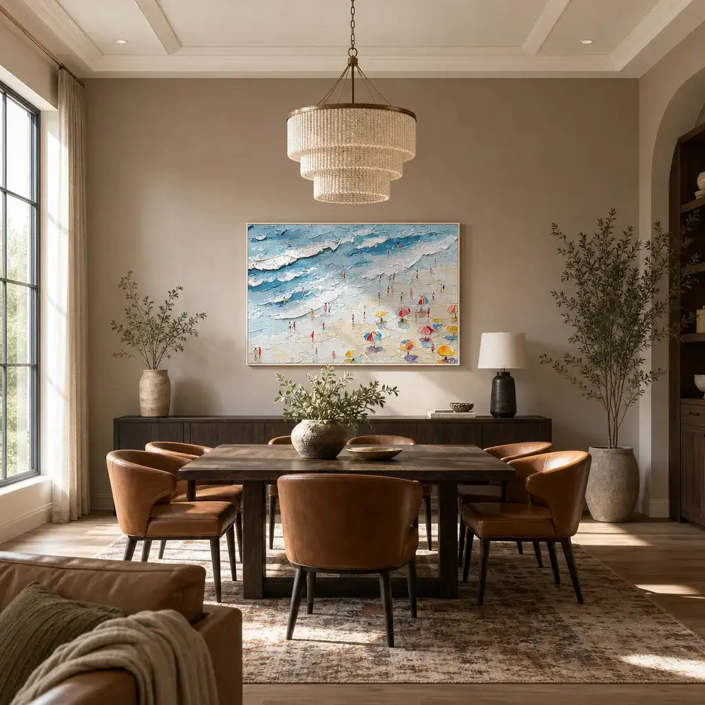 Coastal Parasols Ocean Wall Art