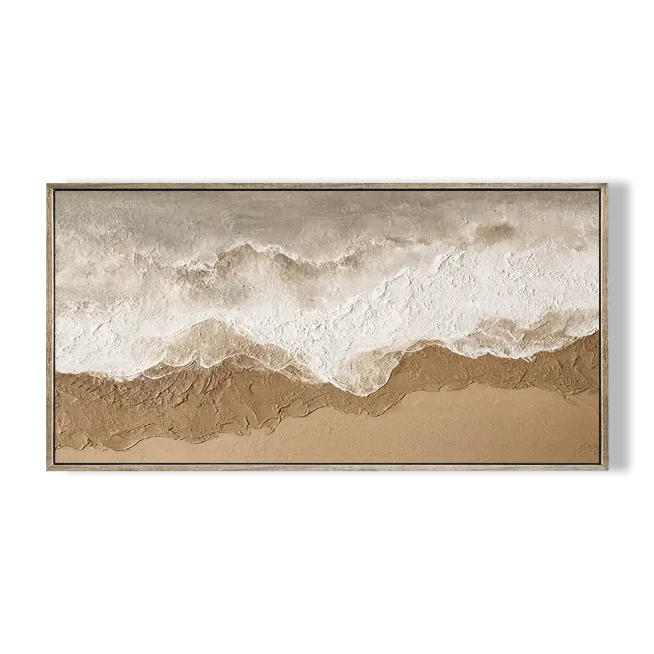 Abstract Shoreline Palette Knife Painting #HJH027