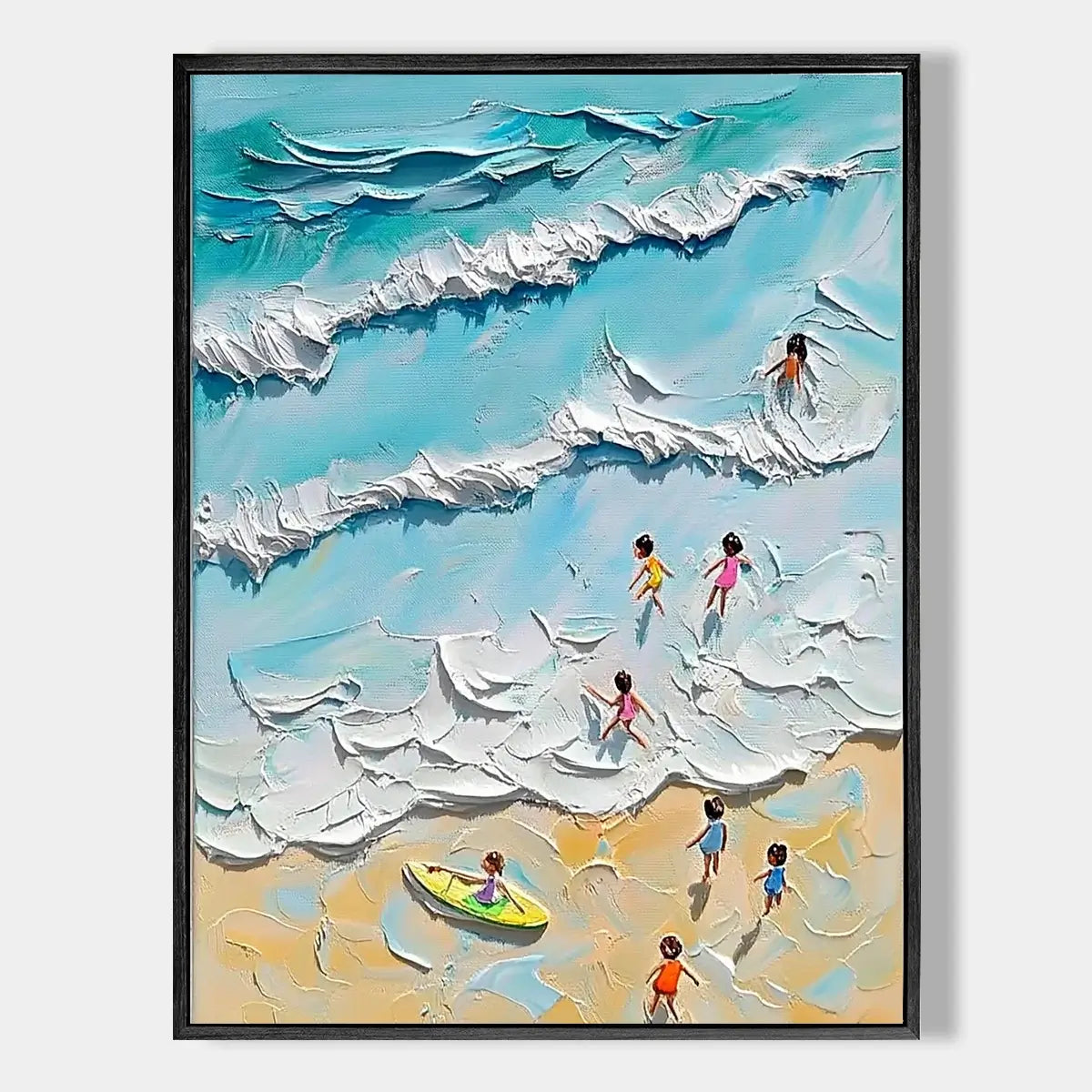 3D Textured Ocean Painting #HJV001